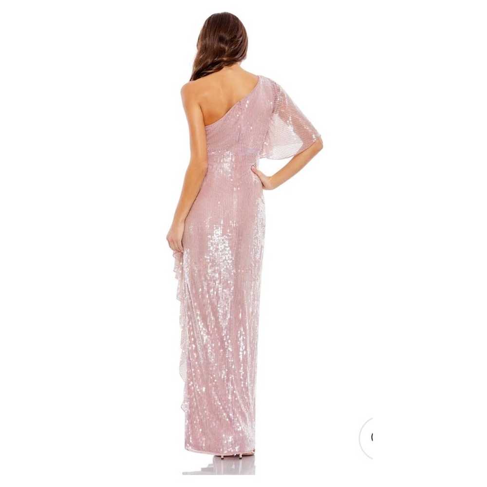 Mac Duggal Asymmetrical Sequined Evening Dress - image 2