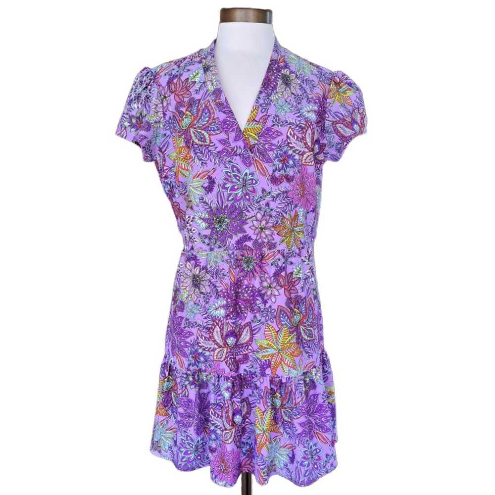 Jude Connally Ginger Dress Size Large Lilac Botan… - image 1