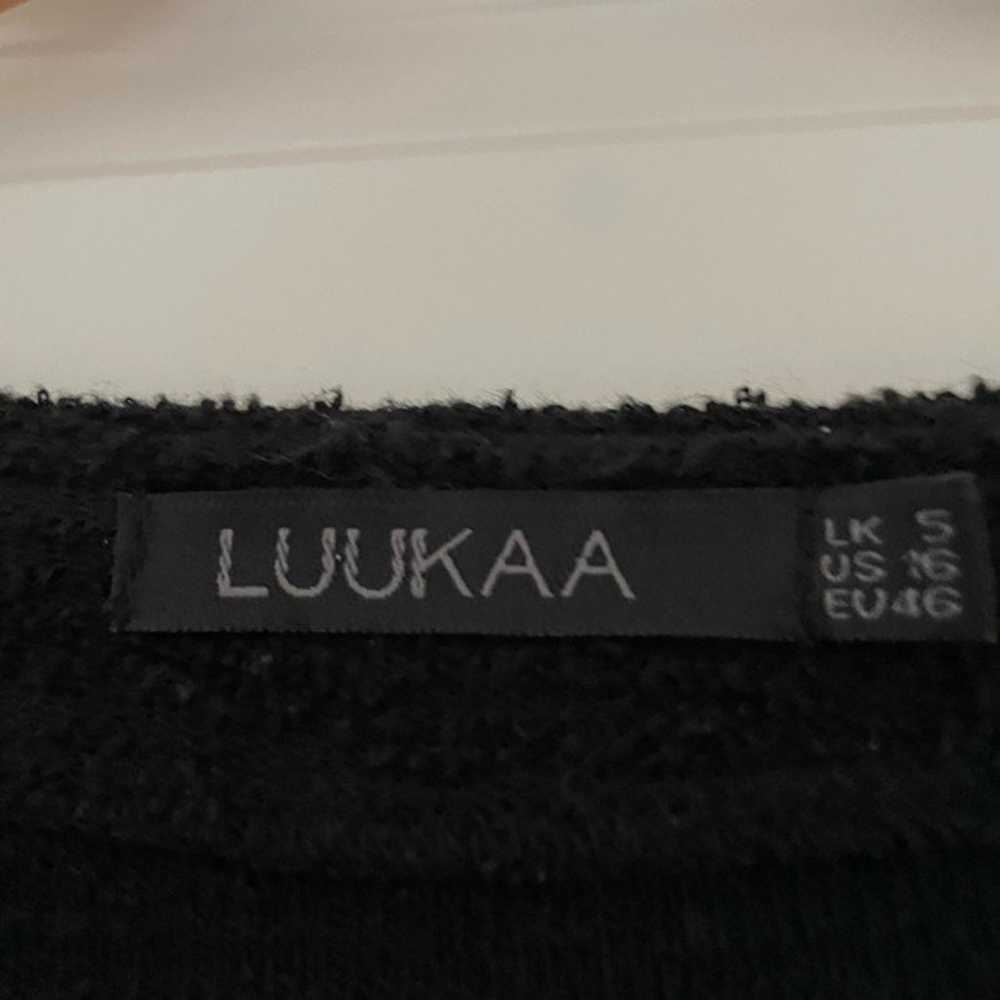 LUUKAA Textured Knit Pocket Tunic Dress Lagenlook - image 4