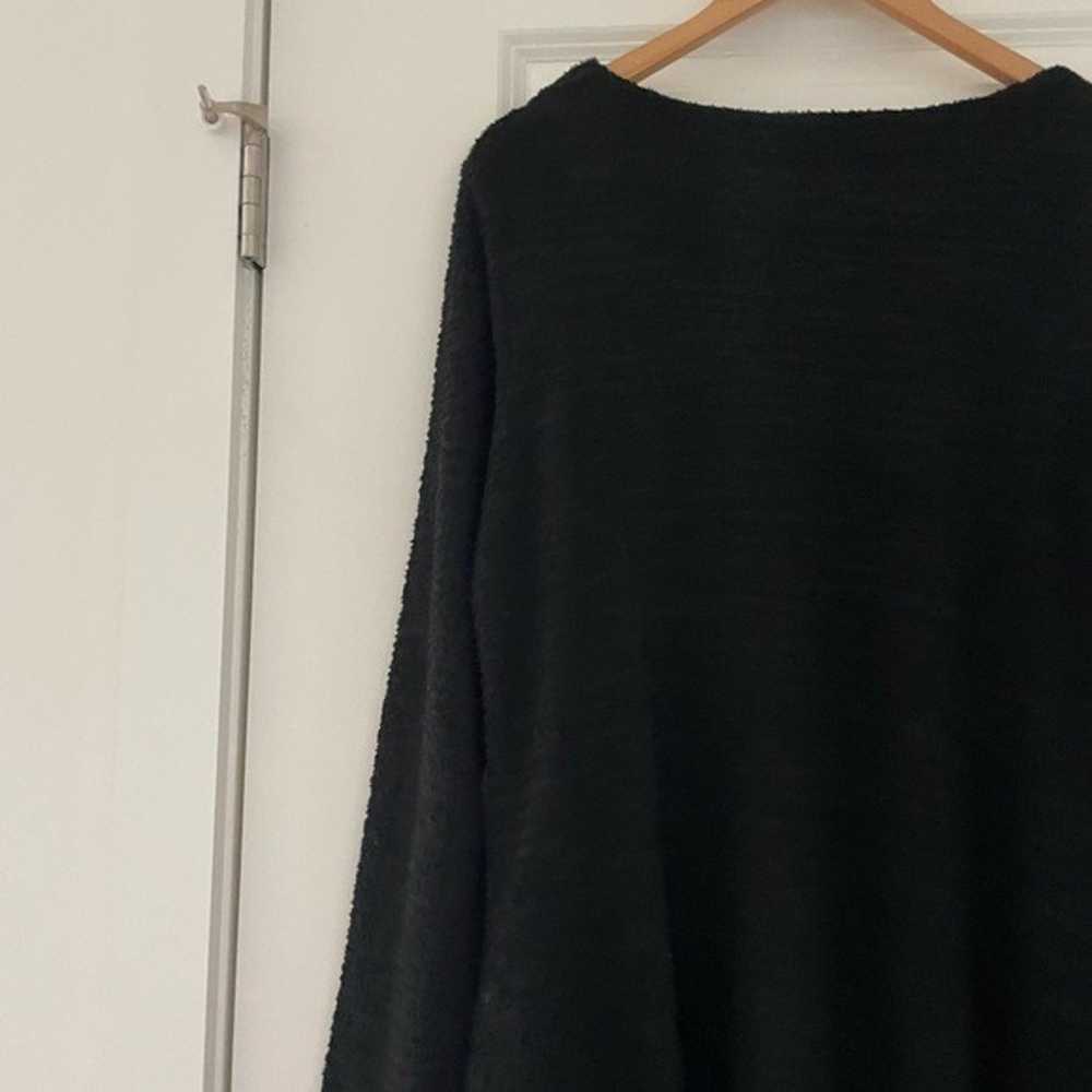 LUUKAA Textured Knit Pocket Tunic Dress Lagenlook - image 5