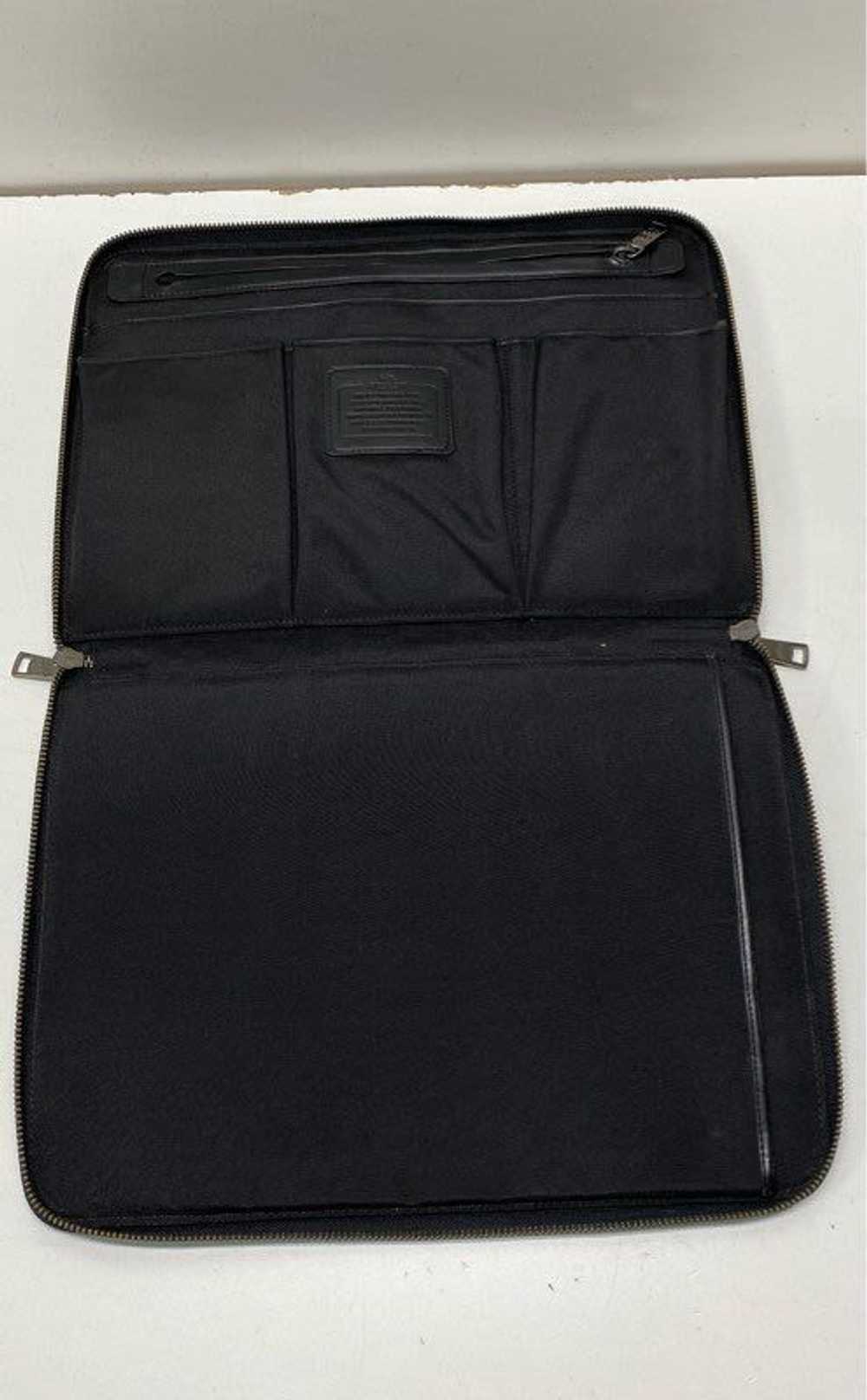 Coach Tech Zip Leather Portfolio Black - image 4