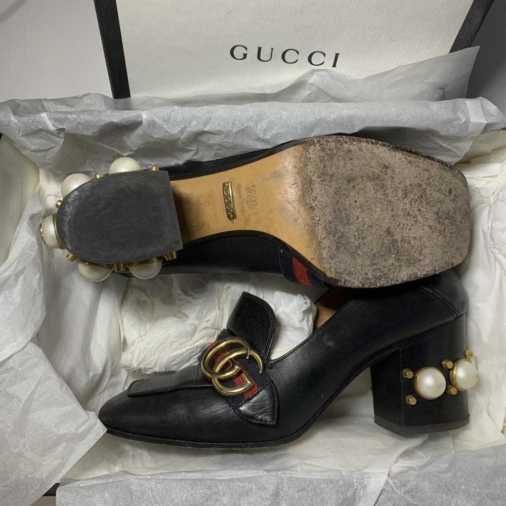 Gucci Peyton leather heels - image 3