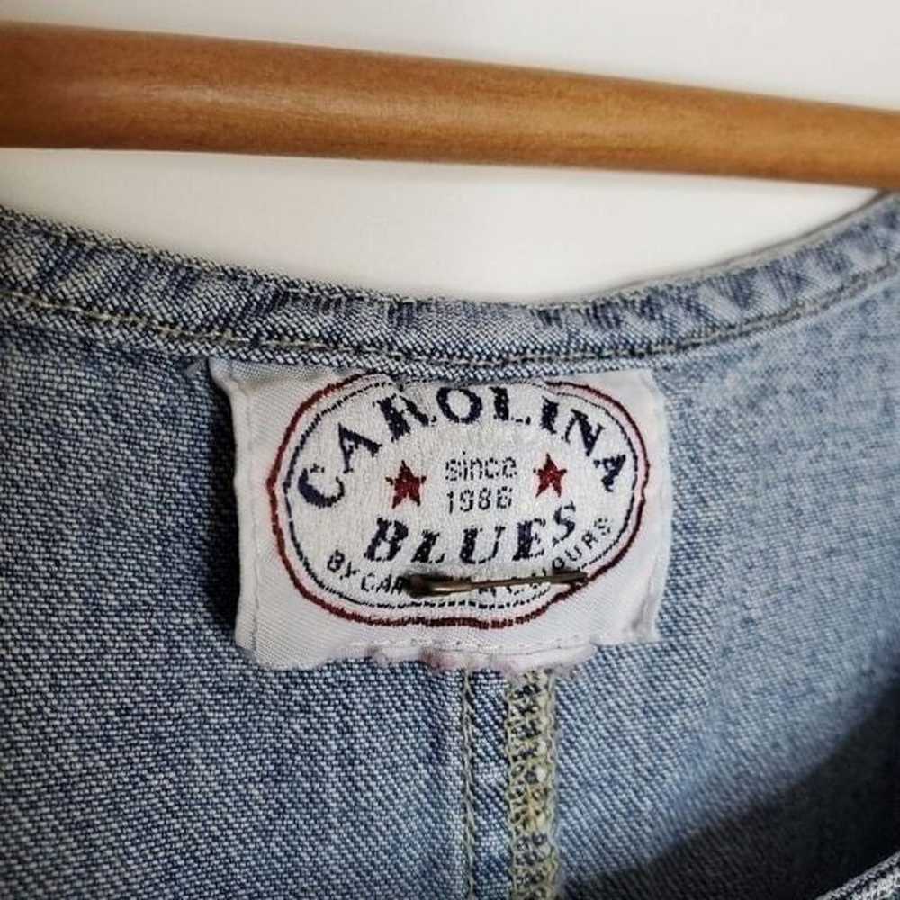 Vintage 90s Carolina Blues Plaid Inset Pocket Pin… - image 7