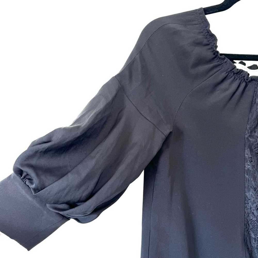 Diane Von Furstenberg Pleated Lace Dress Size Sma… - image 3