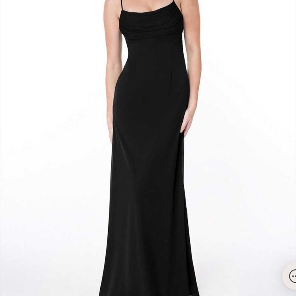 Azazie Chanel - Black Gown - image 3