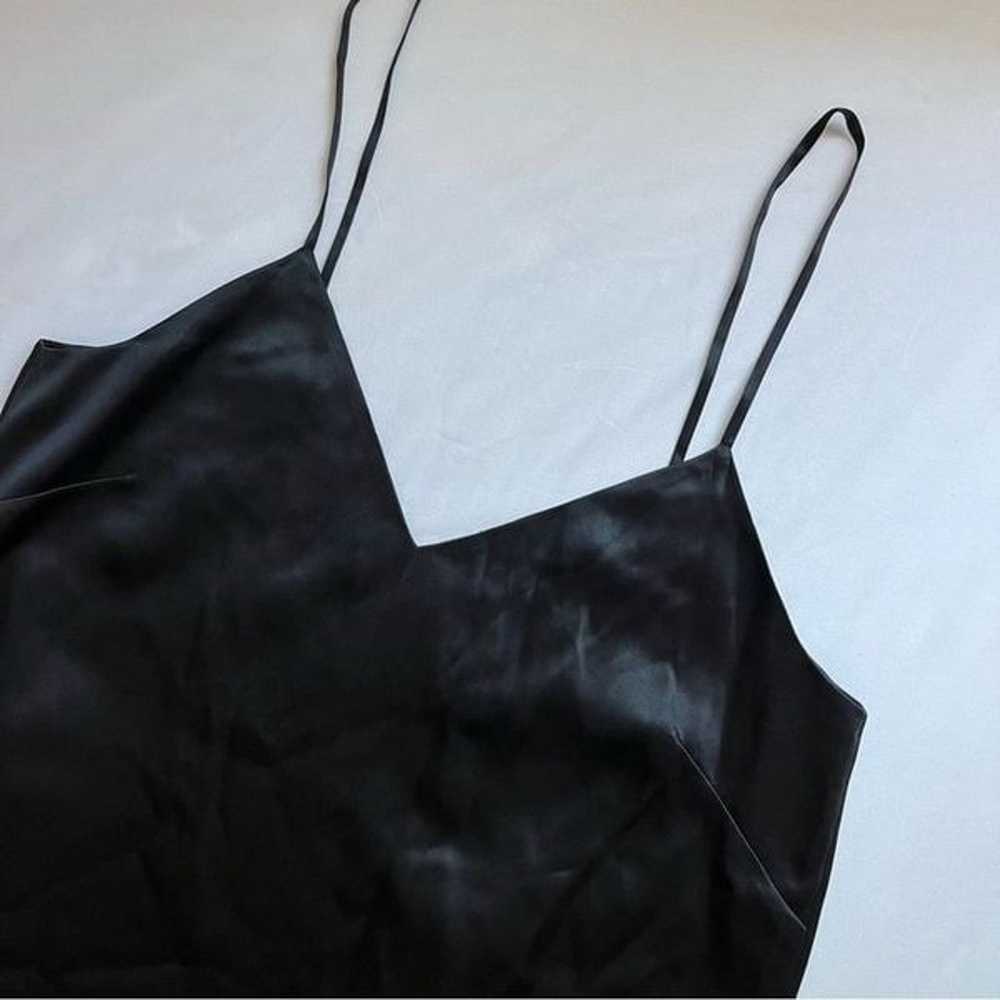 MICHELLE MASON black silk sleeveless mini slip dr… - image 2
