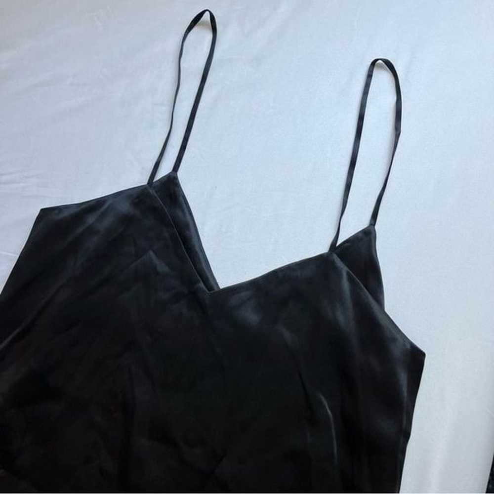 MICHELLE MASON black silk sleeveless mini slip dr… - image 3