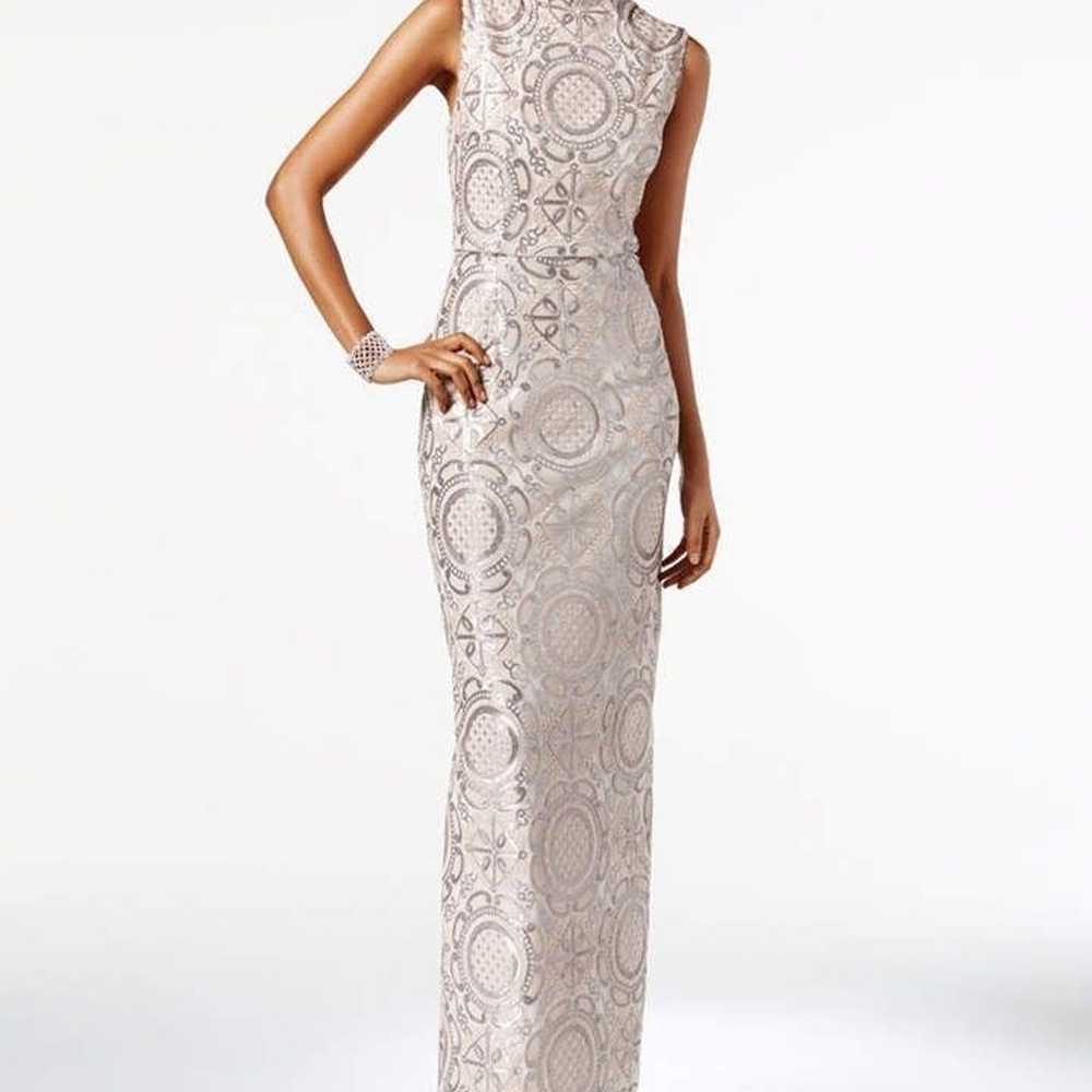 Adrianna Papell evening gown embellished maxi dre… - image 1