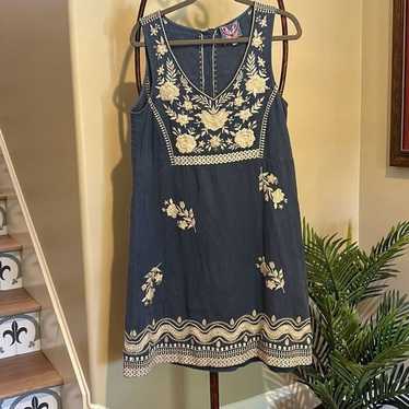 Johnny Was Embroidered Linen Sundress