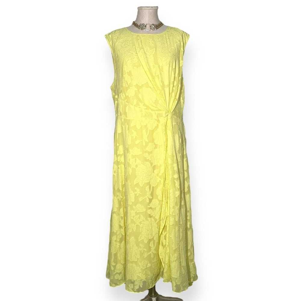 JASON WU X ELOQUII Jacquard Midi Dress Floral Fit… - image 3