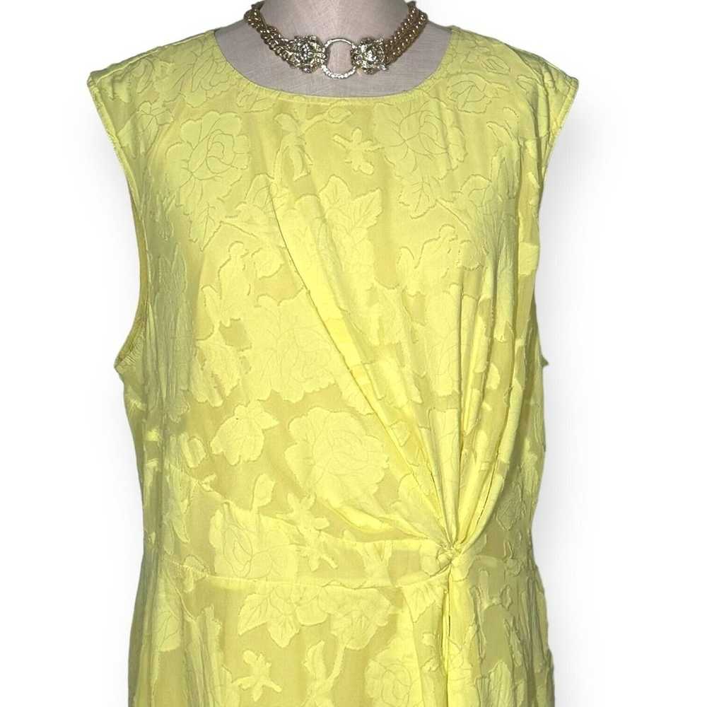 JASON WU X ELOQUII Jacquard Midi Dress Floral Fit… - image 4
