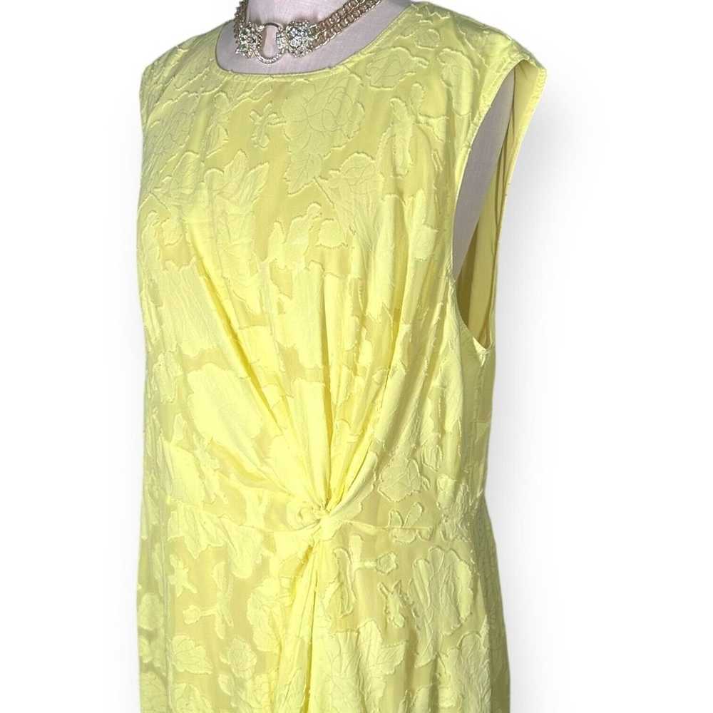 JASON WU X ELOQUII Jacquard Midi Dress Floral Fit… - image 5