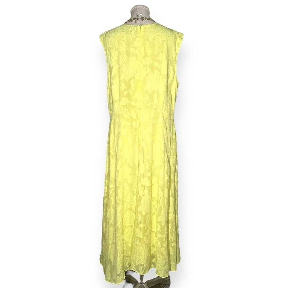 JASON WU X ELOQUII Jacquard Midi Dress Floral Fit… - image 8