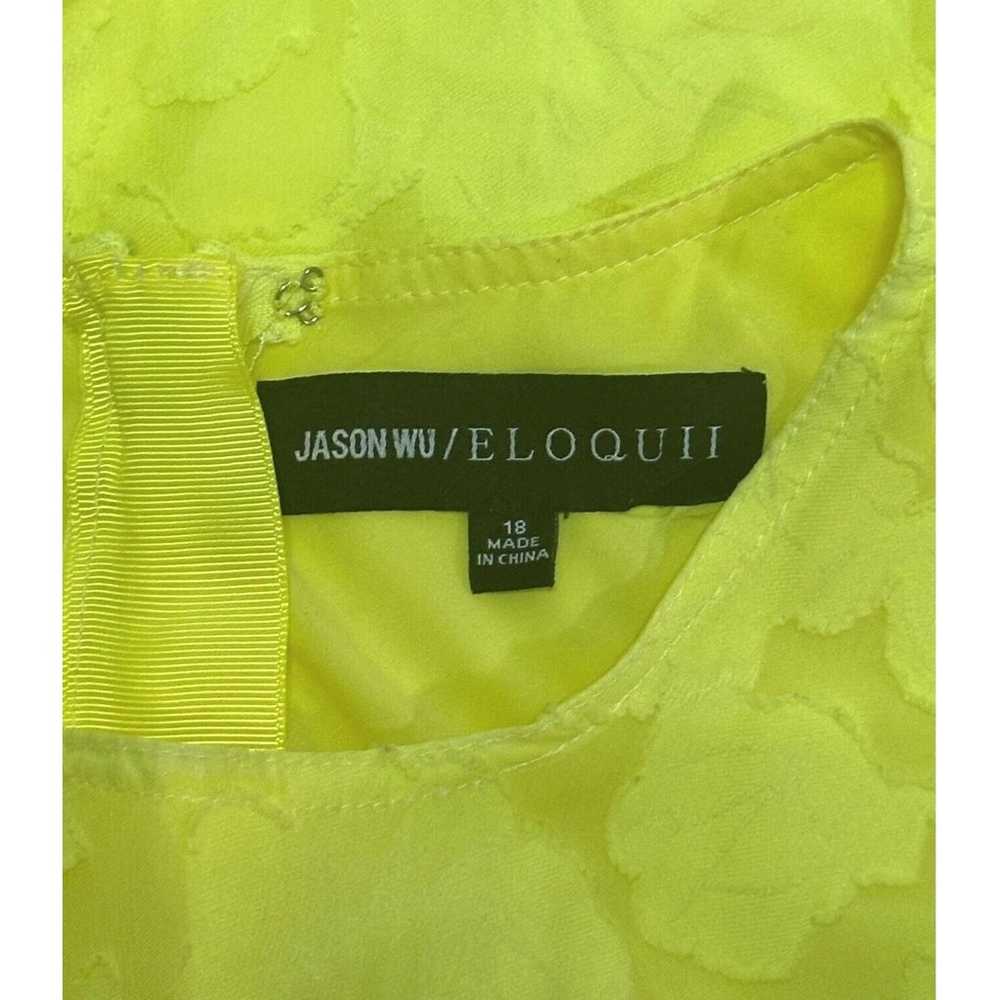 JASON WU X ELOQUII Jacquard Midi Dress Floral Fit… - image 9