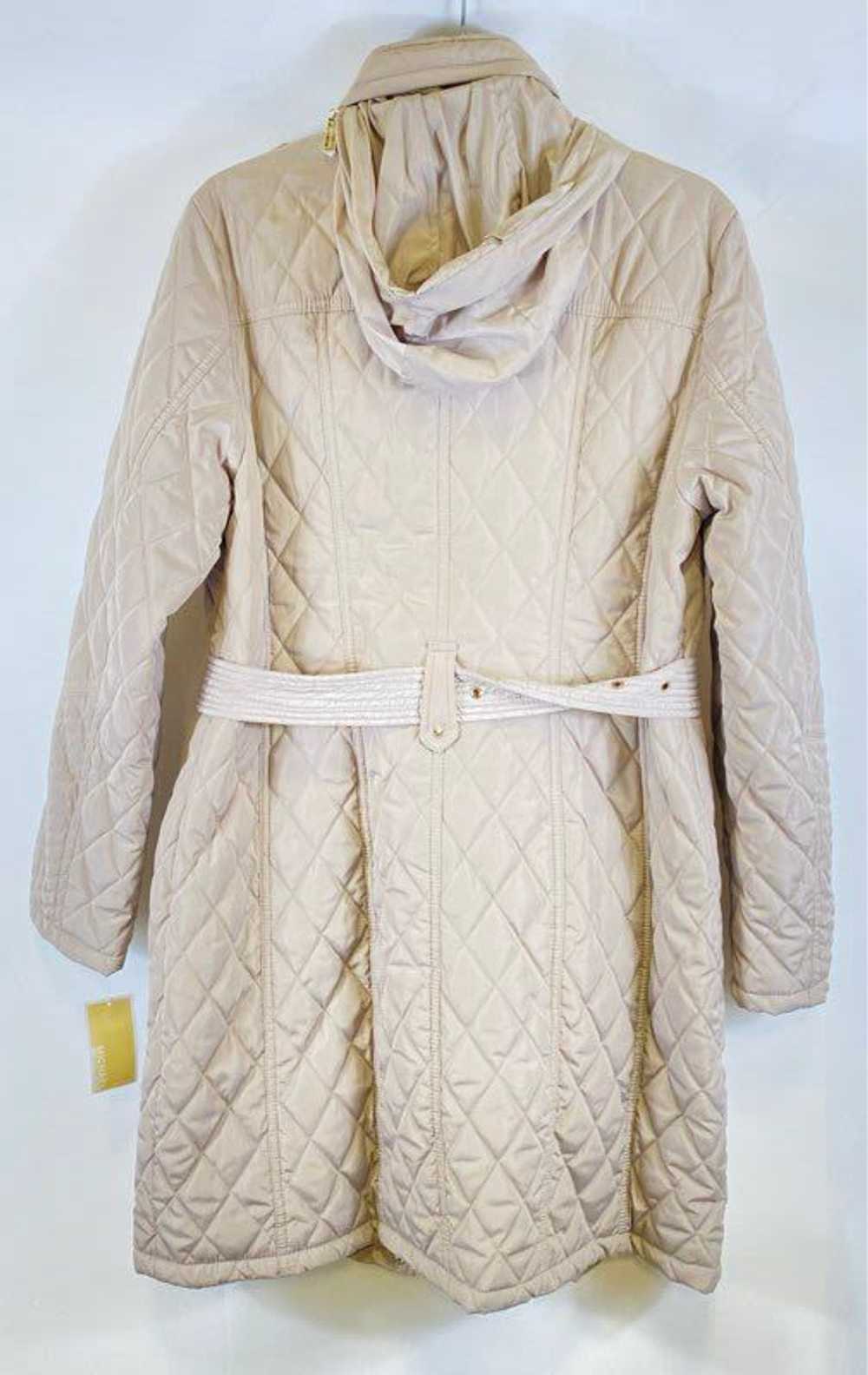 NWT Michael Kors Womens Tan Quilted Long Sleeve H… - image 2