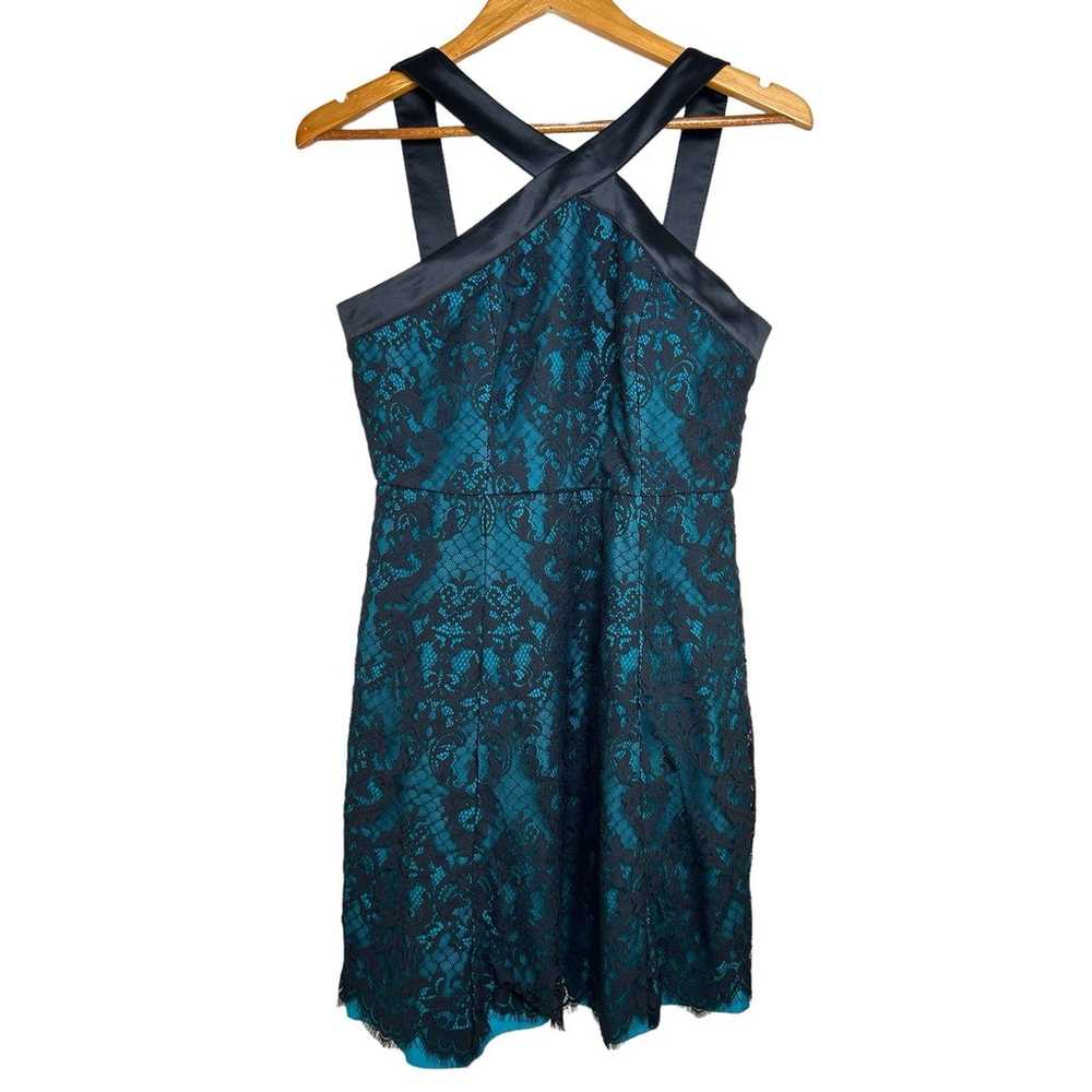 Draper James Betty Lace Halter Dress Size 6 Black… - image 4