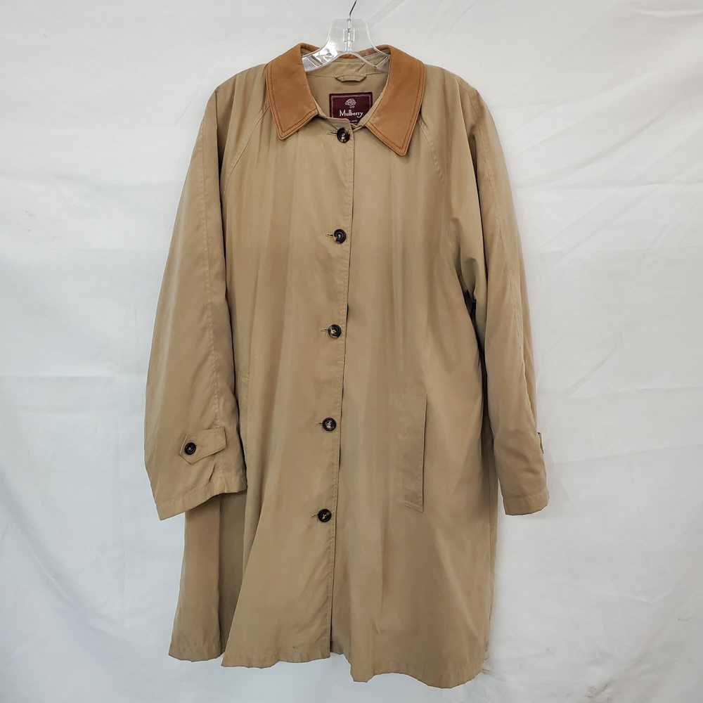 AUTHENTICATED WMNS MULBERRY ENGLAND KHAKI GORE TE… - image 1