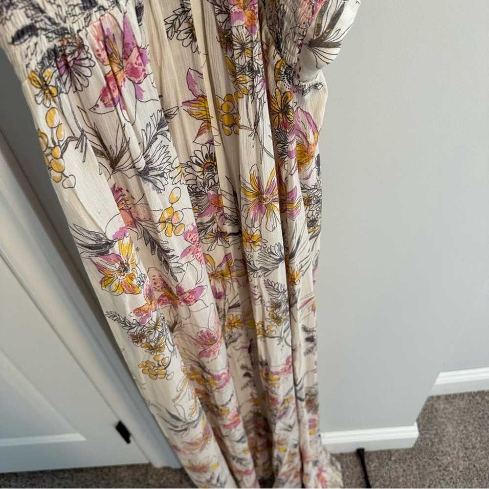 Intimately Free People Cream Floral Halter Maxi D… - image 5