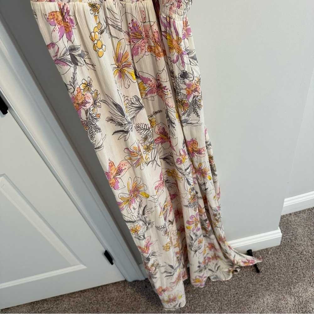 Intimately Free People Cream Floral Halter Maxi D… - image 9