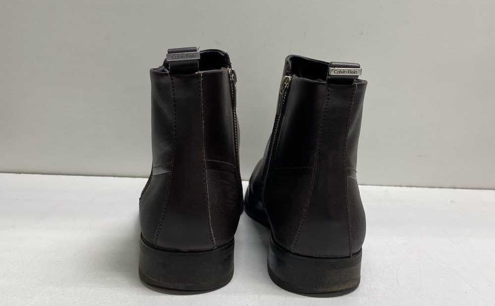 Calvin Klein Raxton Brown Dual Zip Chelsea Boots … - image 4