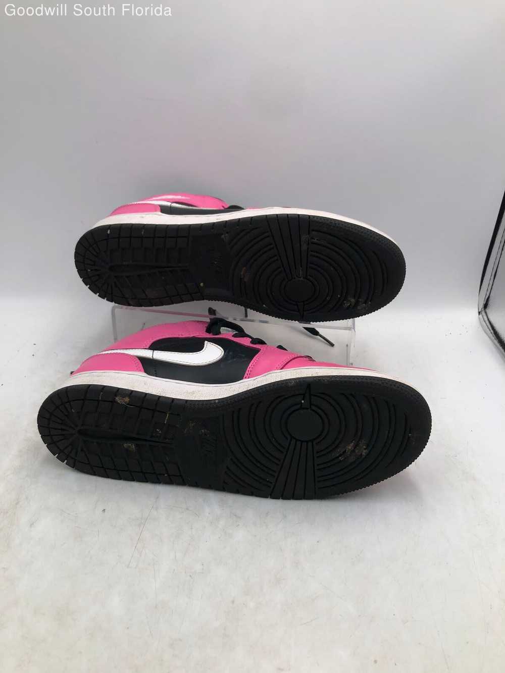 Nike Youth Air Jordan 1 555112-002 Pink Black Lea… - image 3