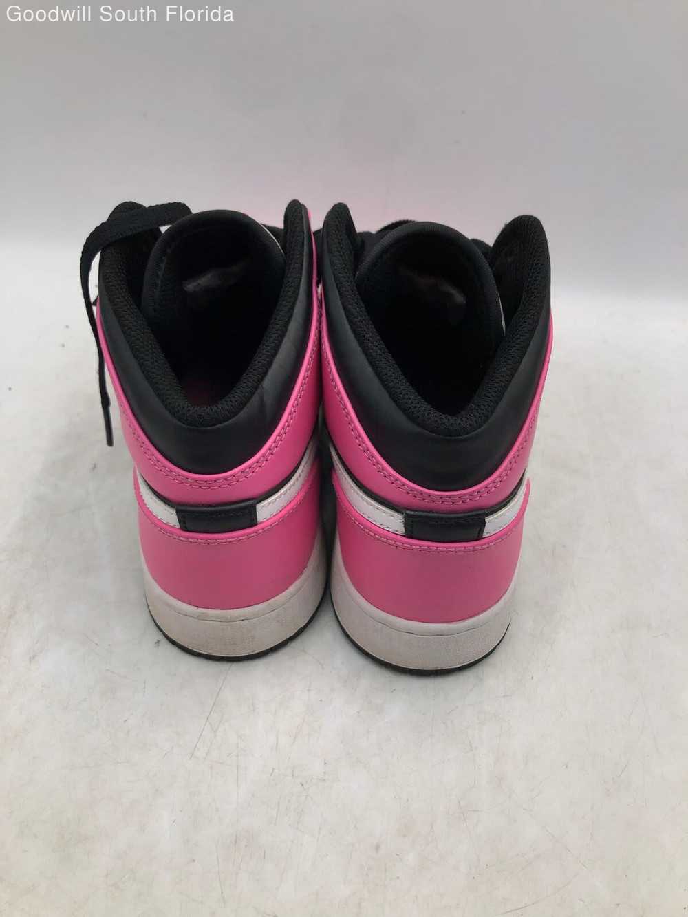 Nike Youth Air Jordan 1 555112-002 Pink Black Lea… - image 5