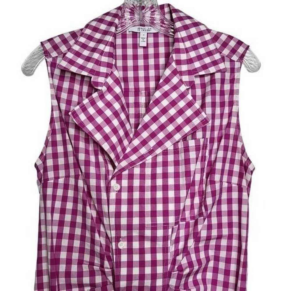 Derek Lam 10 Crosby Satina Sleeveless Check Shirt… - image 3