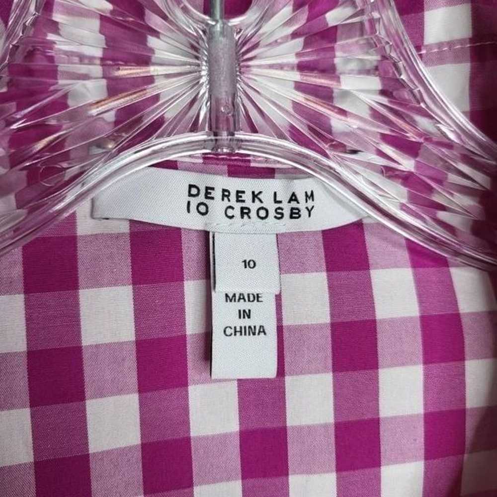 Derek Lam 10 Crosby Satina Sleeveless Check Shirt… - image 9