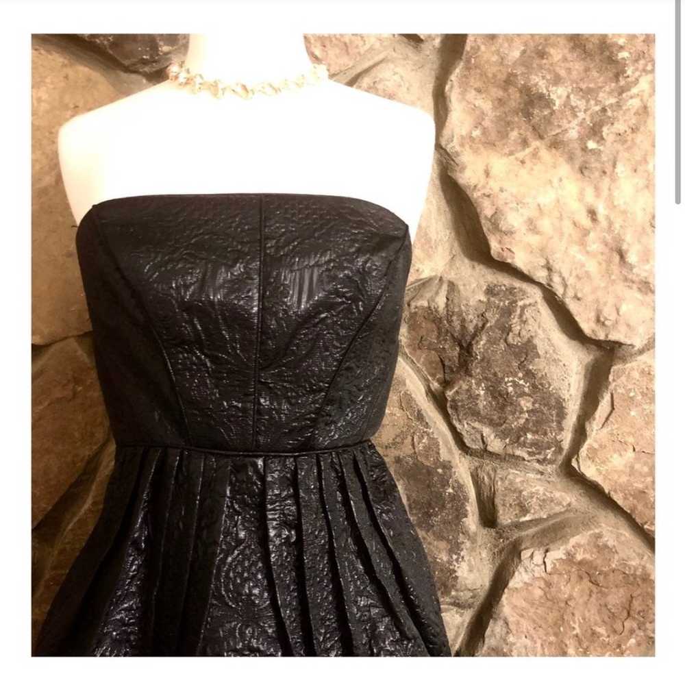 Tibi Black Brocade Party Dress, Small - image 2