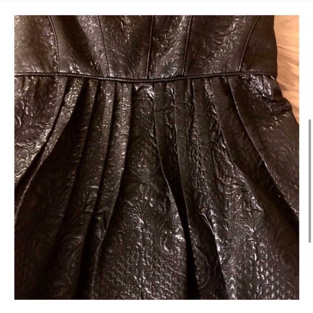 Tibi Black Brocade Party Dress, Small - image 4