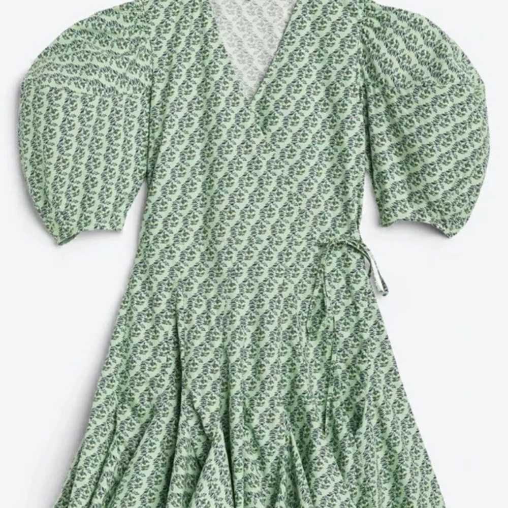 NWOT $450 Rhode Dress Claudine Mini Wrap Puff Sle… - image 2