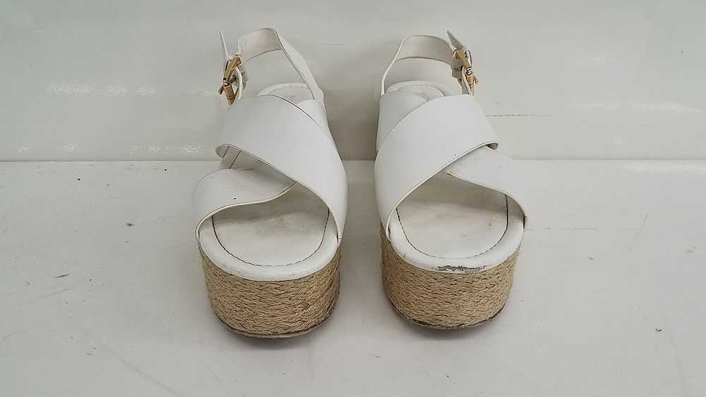 Michael Kors White Leather Platform Sandals Size … - image 3