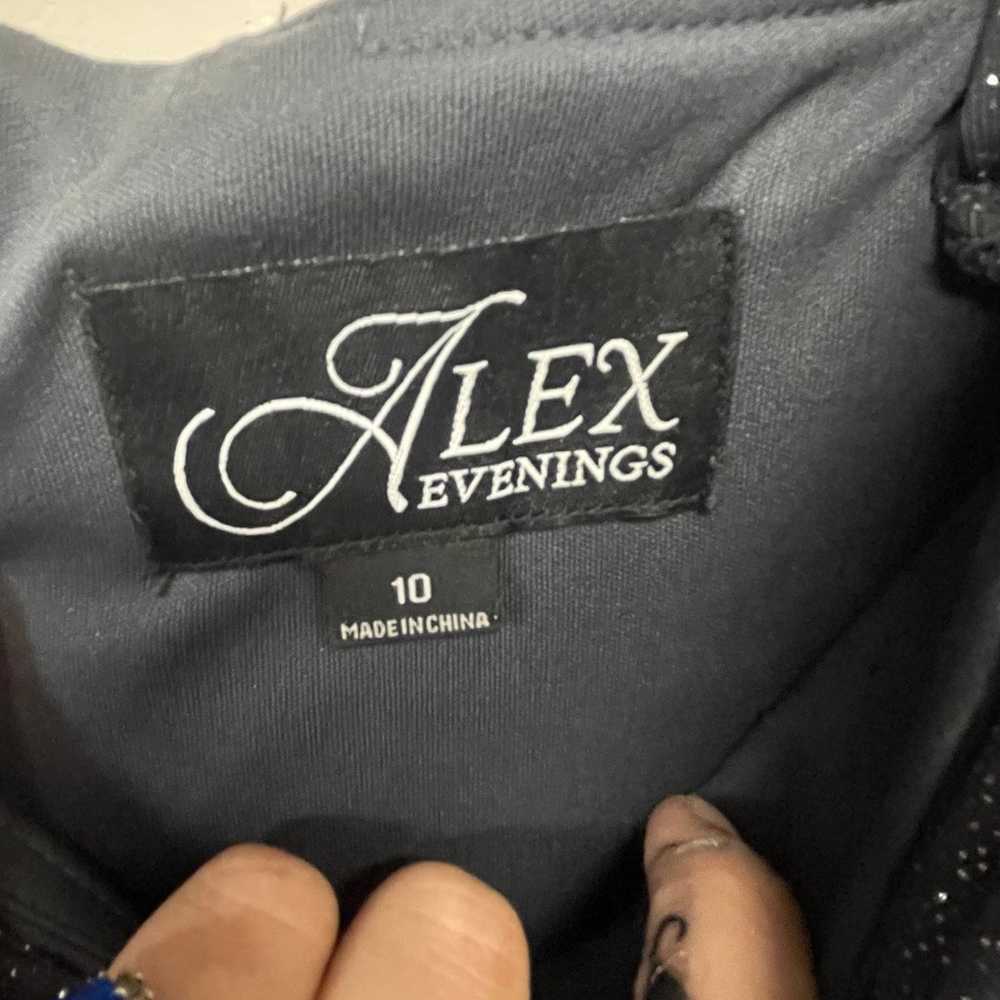 Alex Evenings formal off shoulder glitter dress s… - image 3
