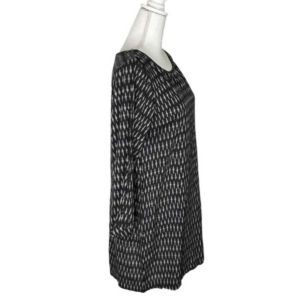 Matta Printed Mini Dress Lagenlook Black Size Lar… - image 4