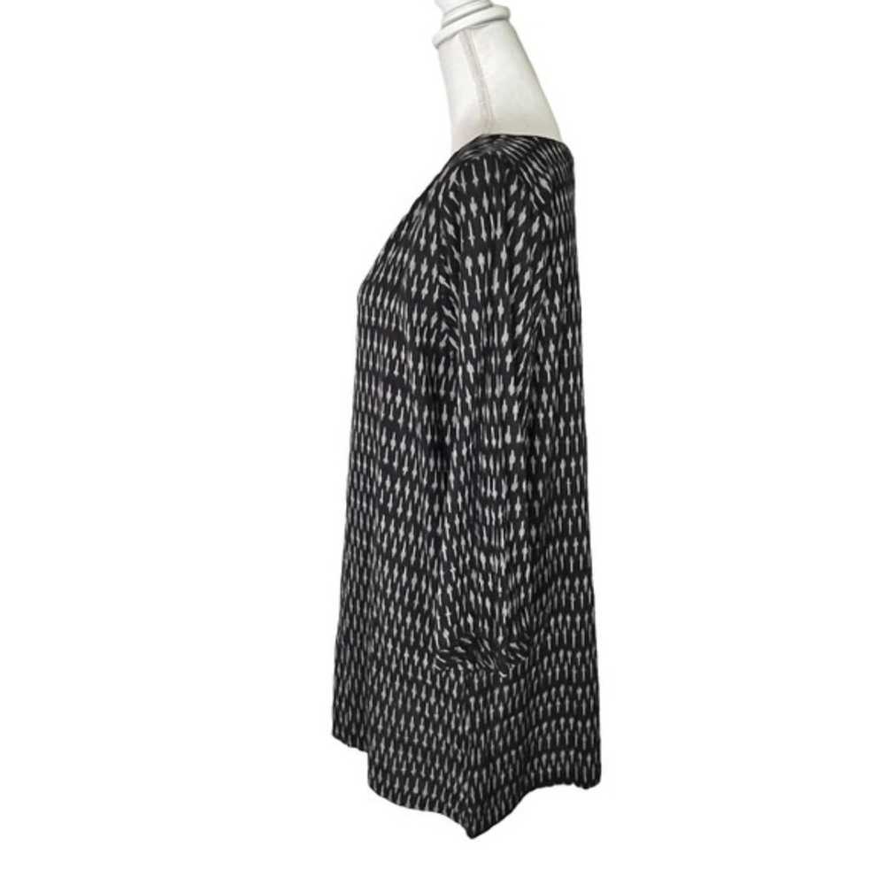 Matta Printed Mini Dress Lagenlook Black Size Lar… - image 5