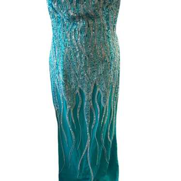 Alyce Designs Alyce Paris Beaded Strapless Gown P… - image 1
