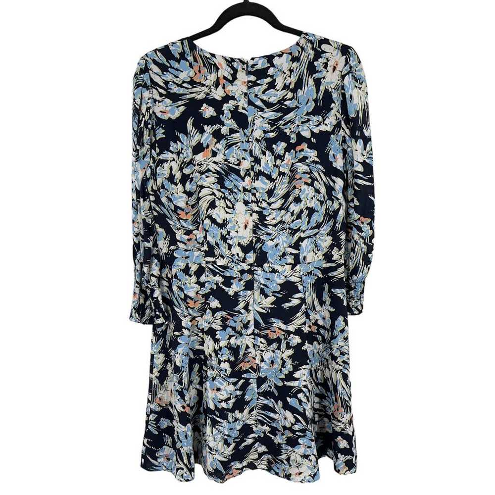 Reiss dress Annie floral print minidress blue siz… - image 3