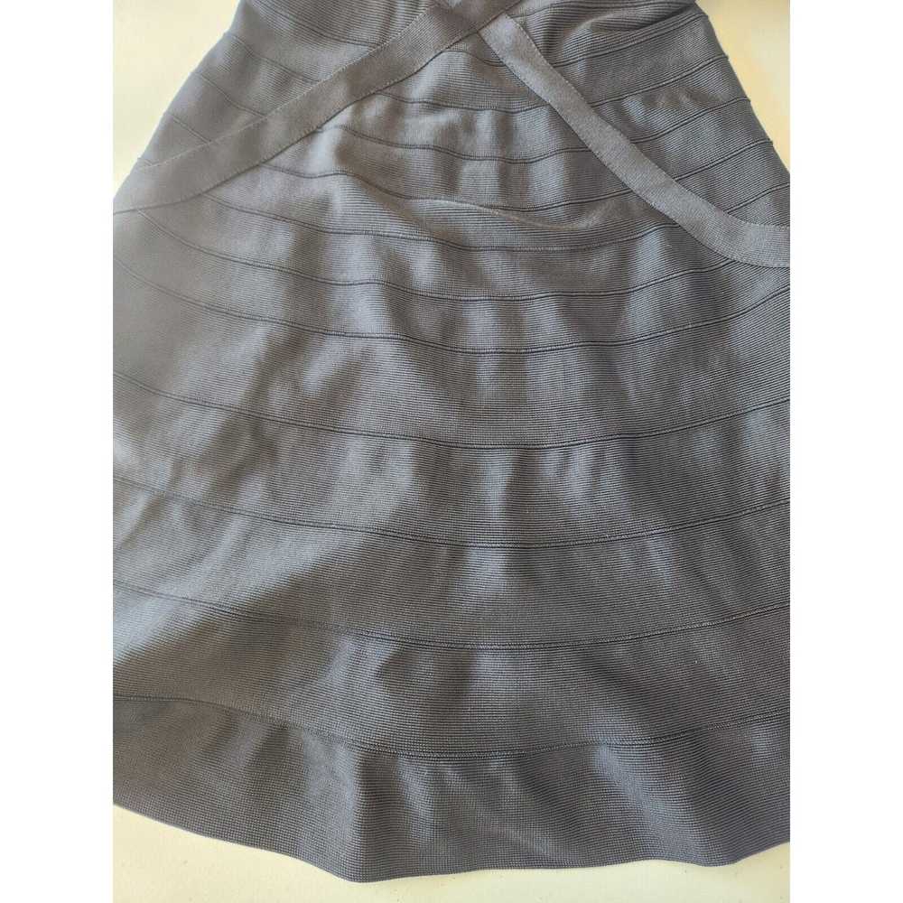 Herve Leger Makayla Black A-line Dress Size M 2A4… - image 7