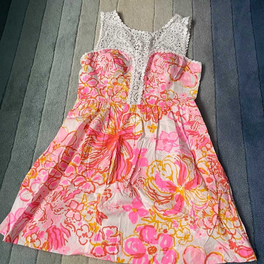 Lilly Pulitzer Reagan Dress Happiness Is Size 8 - image 6