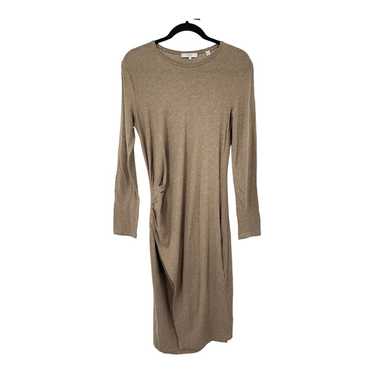 Vince Dress Gathered long sleeve light brown Large