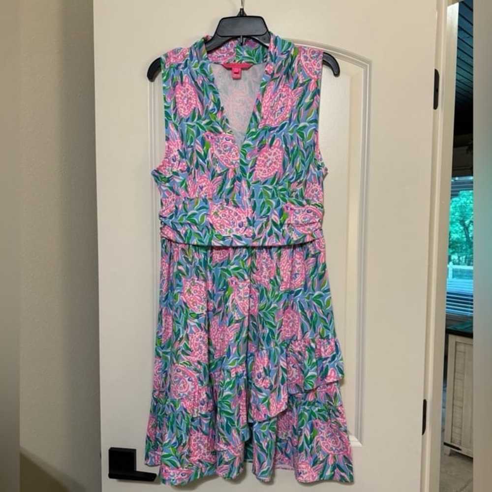 NWOT Lilly Pulitzer Annalise V-Neck Dress Size L - image 6
