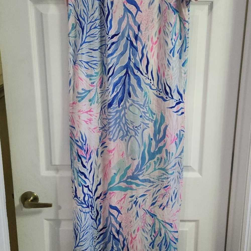 Lilly Pulitzer ***HTF Kaleidoscope Coral Wynne Dr… - image 2