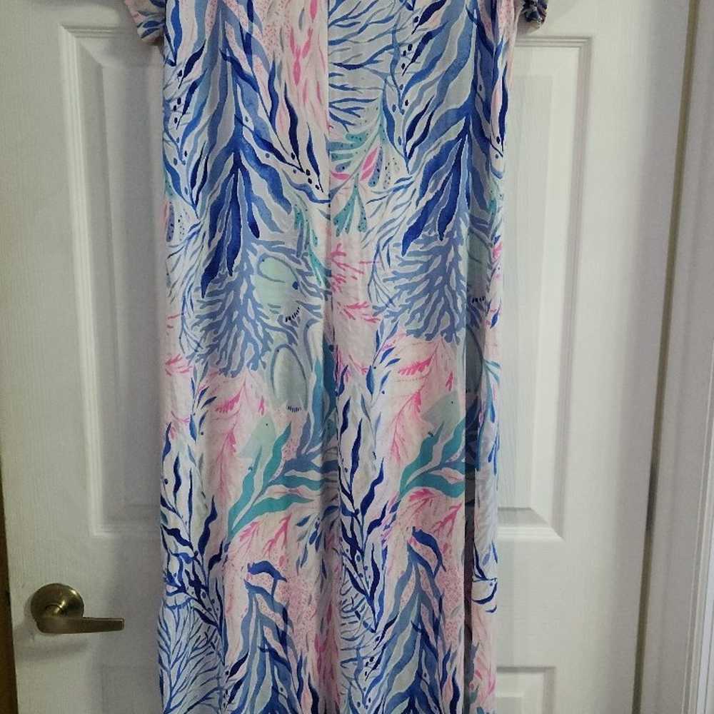 Lilly Pulitzer ***HTF Kaleidoscope Coral Wynne Dr… - image 3