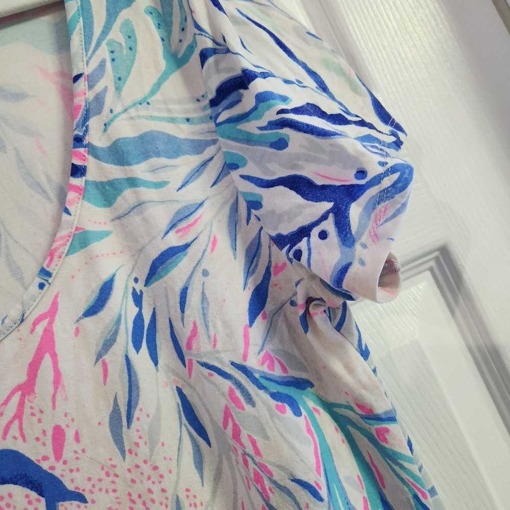 Lilly Pulitzer ***HTF Kaleidoscope Coral Wynne Dr… - image 5