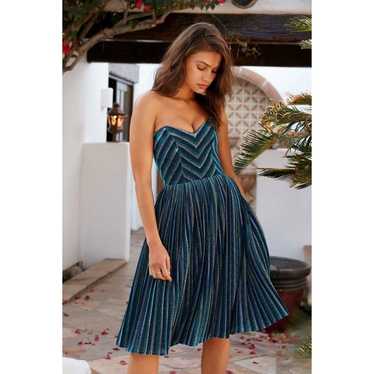 NWOT Dress the Population Rosalie Metallic Stripe… - image 1