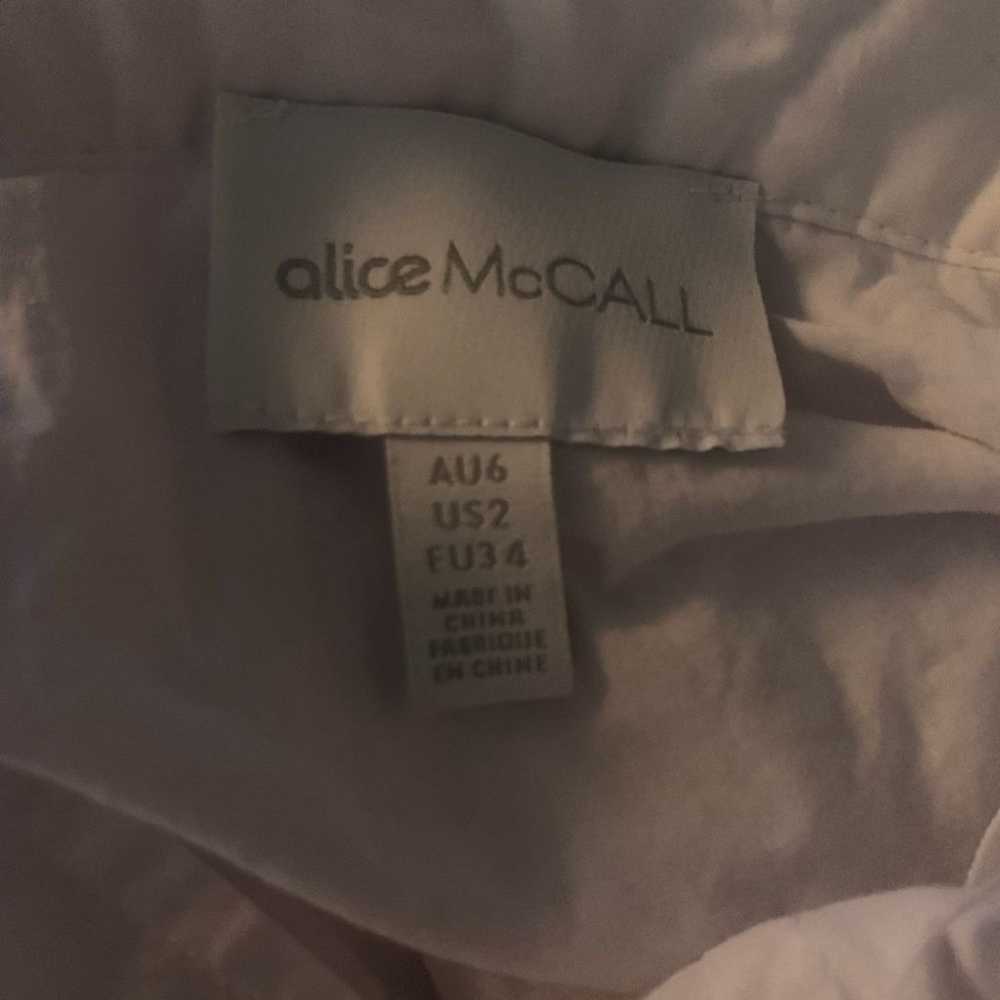 Alice McCall Midi Dress White Eyelet Ruffle Every… - image 11