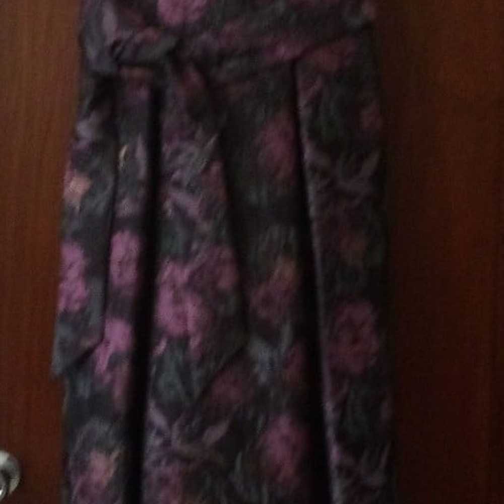 Aidan Mattox evening gown formal jacquard floral … - image 1