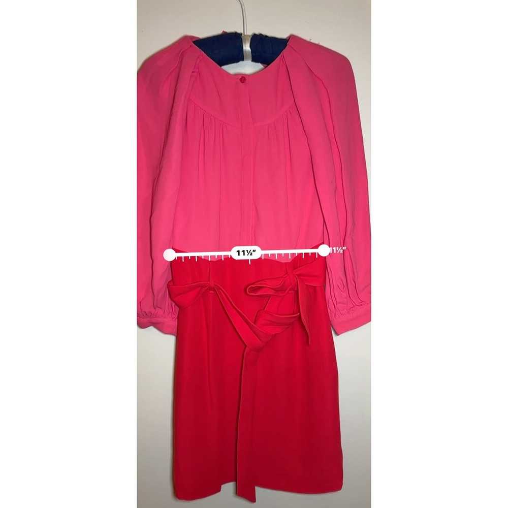 REISS Valentina Colorblock Minidress - Red Pink s… - image 4