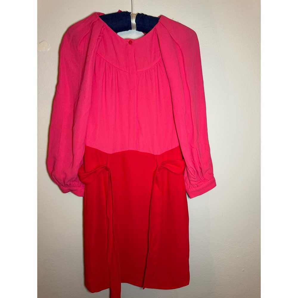 REISS Valentina Colorblock Minidress - Red Pink s… - image 7