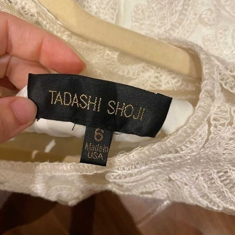 Tadashi Shoji / black white  Embroidered Tulle Co… - image 10